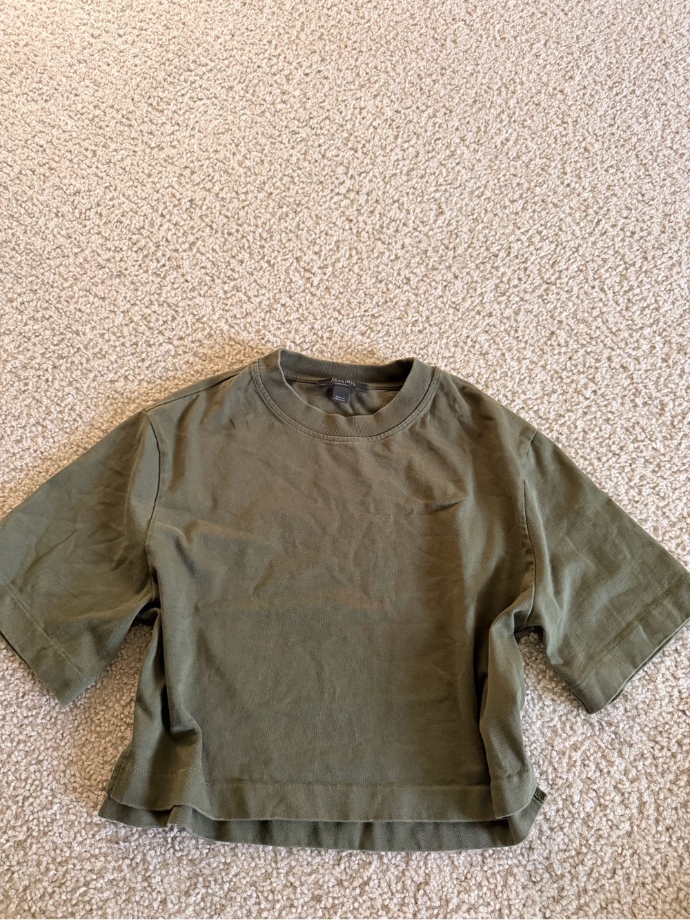 All Saints Olive Crew Neck Short Sleeve Tee